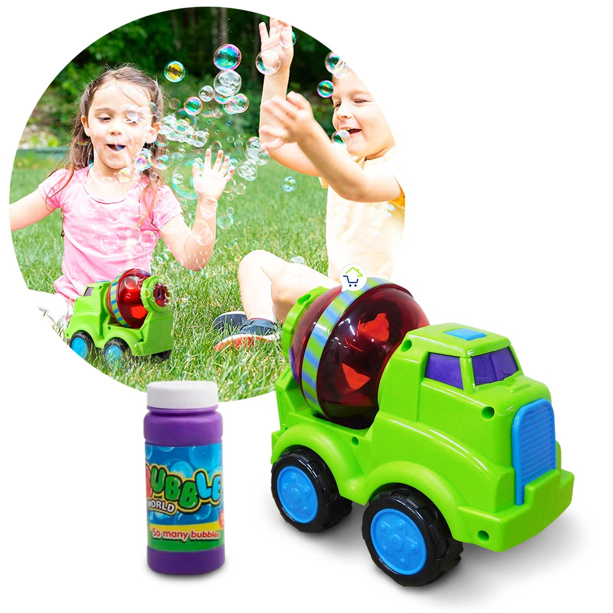 Maquina De Burbujas Camion Mezclador 012